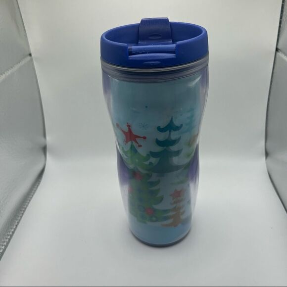Starbucks 2006 Christmas Tree Hologram Tumbler 16 oz - Picture 1 of 7